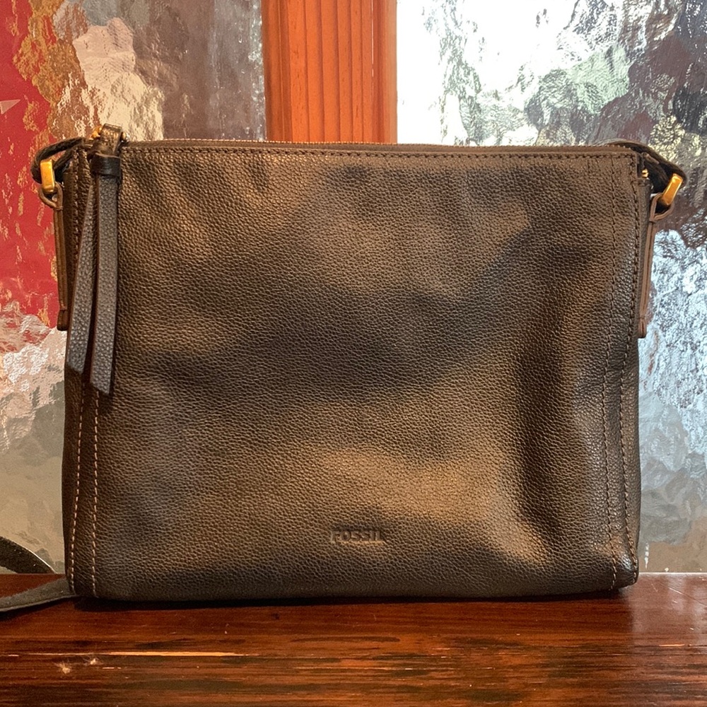 Black Fossil Crossbody Bag - Like New